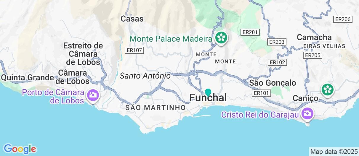 Map of Rutas y sabores de Madeira