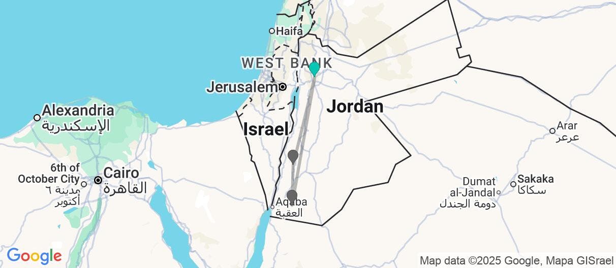 Map of Jordan: a road trip to remember