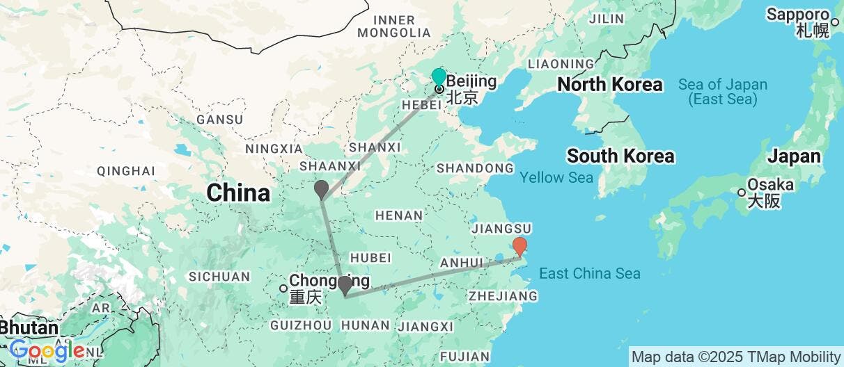 Map of China’s Icons & the Avatar Mountains