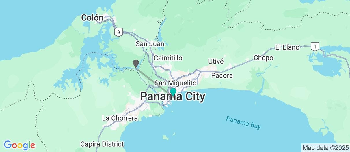 Map of Panama City & Gamboa rainforest