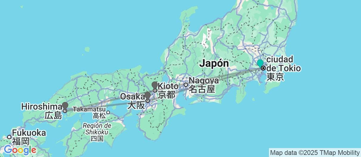 Map of Aventura japonesa independiente