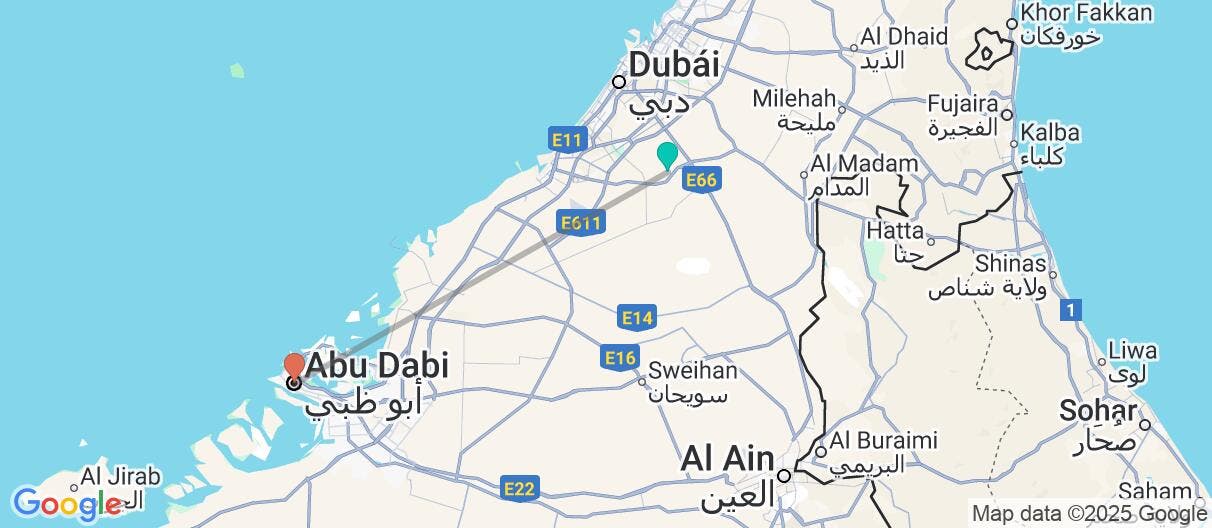 Map of La Belleza de los Emiratos Árabes Unidos