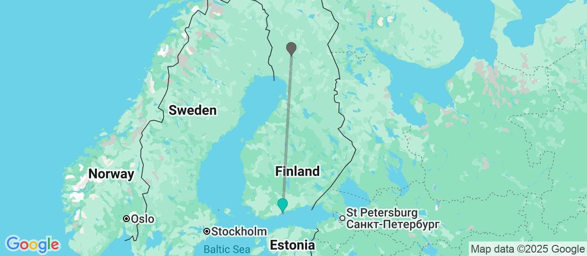 Map of Winter wonders: Lapland & Aurora lights 