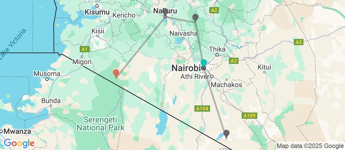 Map of Luxury African Adventures