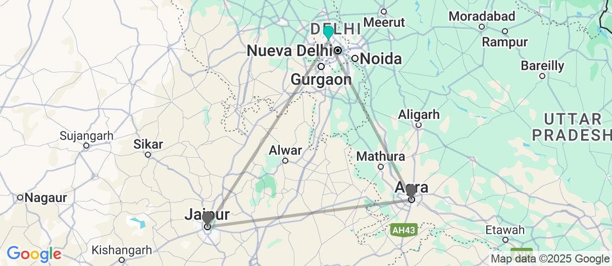 Map of Triángulo Dorado