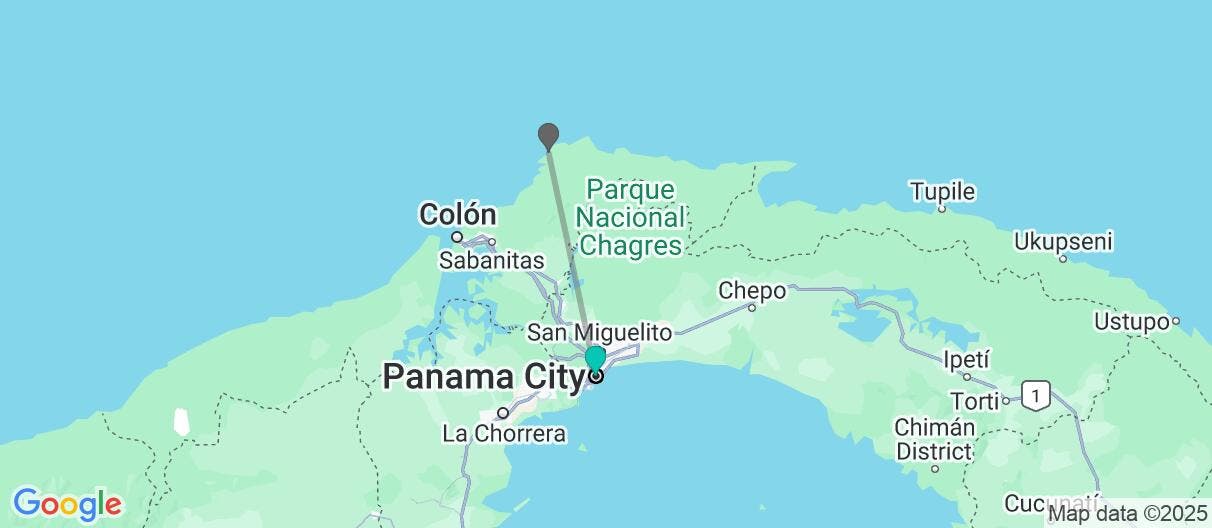 Map of Panama City & All-Inclusive Playa Blanca