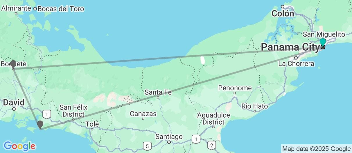 Map of Panama 360: A tropical adventure