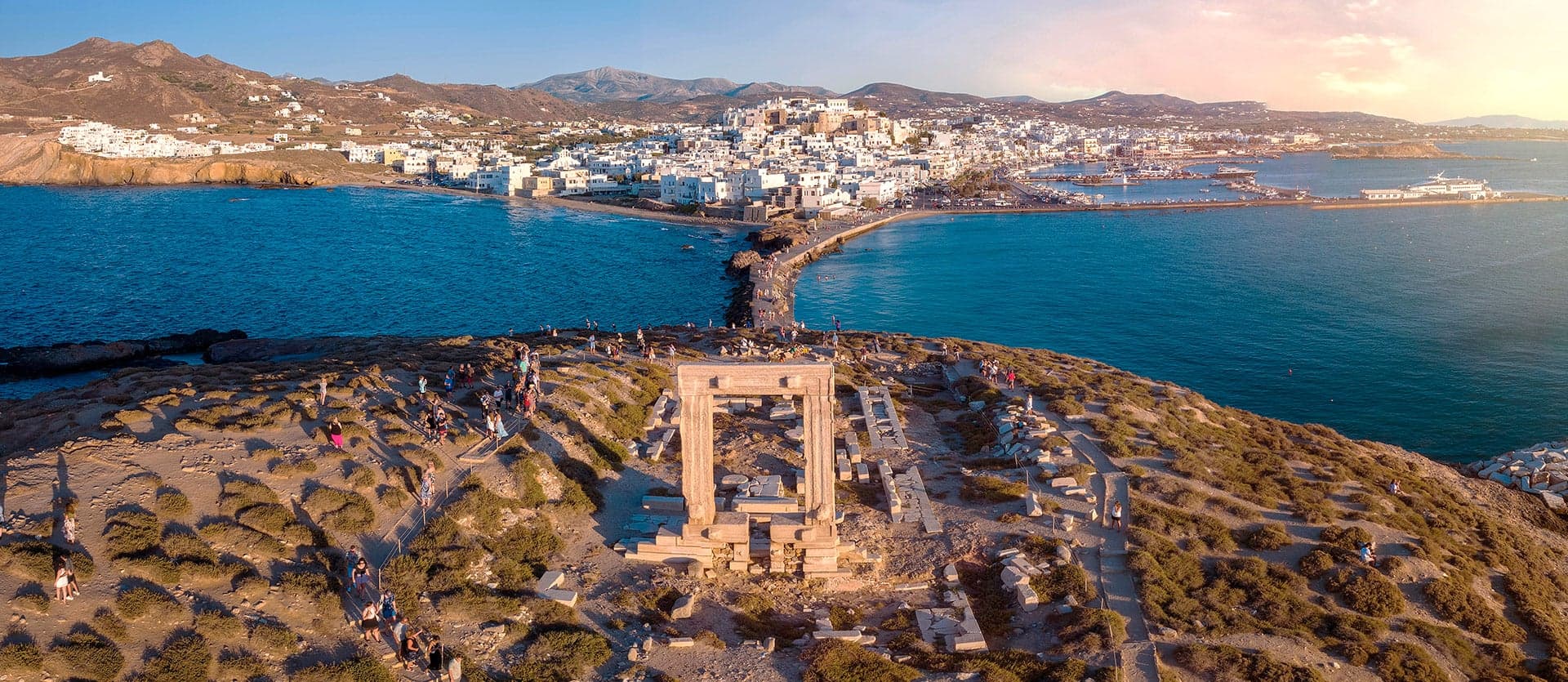 Ancient Ruins, Naxos, Santorini & Crete